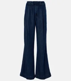 Jean wide à taille haute