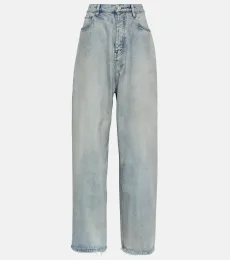 Jean wide à taille mi-haute Jean wide à taille mi-haute