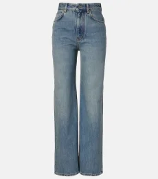 Jeans anchos de tiro alto Jeans anchos de tiro alto