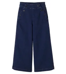 Jeans anchos festoneados Jeans anchos festoneados