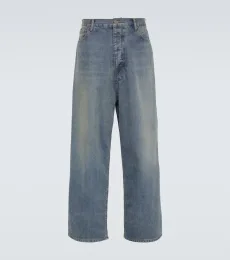 Jeans anchos impermeables de tiro medio Jeans anchos impermeables de tiro medio
