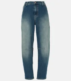 Jeans barrel de tiro alto Jeans barrel de tiro alto