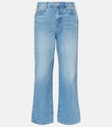 Jeans cropped Atelier Le Jane adornados Jeans cropped Atelier Le Jane adornados