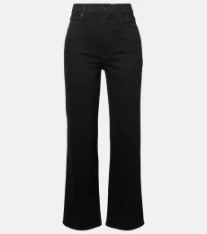 Jeans rectos cropped London de tiro medio Jeans rectos cropped London de tiro medio