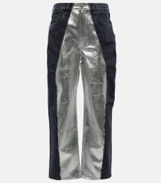 Jeans rectos Pieced de tiro medio Jeans rectos Pieced de tiro medio