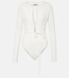 Jennifer cutout crêpe jersey bodysuit Jennifer cutout crêpe jersey bodysuit