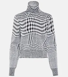Jersey de cuello alto de mezcla de lana Jersey de cuello alto de mezcla de lana