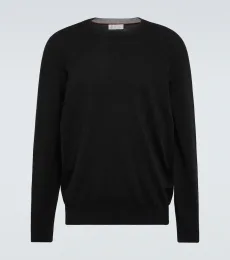 Jersey de cuello redondo de cachemir Jersey de cuello redondo de cachemir