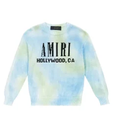 Jersey de lana con logo tie-dye Jersey de lana con logo tie-dye