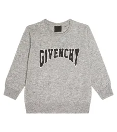Jersey de lana y cachemir con logo Jersey de lana y cachemir con logo