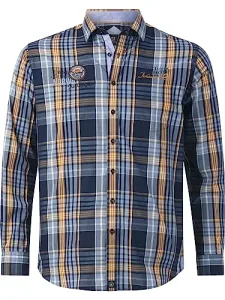 Jirka Men's Long-Sleeved Shirt, darkblue, L Jirka Men's Long-Sleeved Shirt, darkblue, L