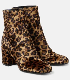 Joelle 70 leopard-print velvet ankle boots Joelle 70 leopard-print velvet ankle boots