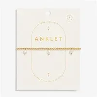 Joma Gold Style 3 Pearl Stretch Anklet - Gold Joma Gold Style 3 Pearl Stretch Anklet - Gold