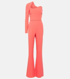 Jonal one-shoulder crêpe jumpsuit Jonal one-shoulder crêpe jumpsuit