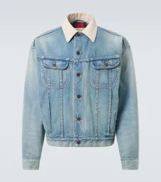 Joret corduroy-trimmed denim jacket Joret corduroy-trimmed denim jacket