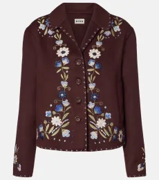 Jude embroidered wool-blend jacket Jude embroidered wool-blend jacket