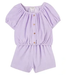 Judy cotton-blend terry top and shorts set Judy cotton-blend terry top and shorts set