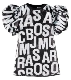 Jumbled Logo sequined dress Jumbled Logo sequined dress