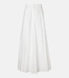 Jupe longue en mélange de coton Jupe longue en mélange de coton