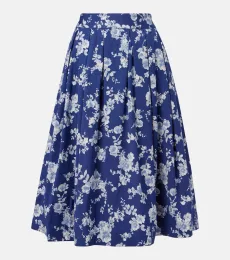 Jupe midi à fleurs Jupe midi à fleurs