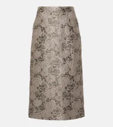 Jupe midi Diletta en jacquard