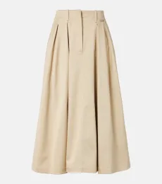 Jupe midi en coton Jupe midi en coton