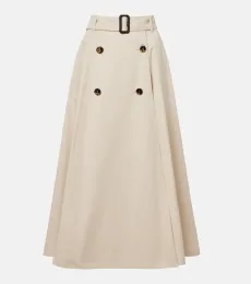 Jupe midi en coton Jupe midi en coton