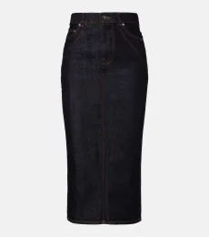 Jupe midi en denim Jupe midi en denim