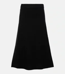 Jupe midi en laine Jupe midi en laine