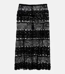Jupe midi Filigree en coton Jupe midi Filigree en coton