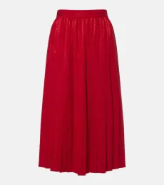 Jupe midi Interlocking G en soie Jupe midi Interlocking G en soie
