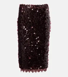 Jupe midi Opaline à sequins Jupe midi Opaline à sequins