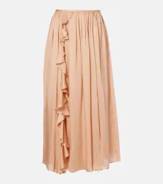 Jupe midi Zena en soie Jupe midi Zena en soie