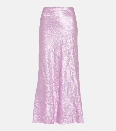 Jupe nuisette en satin froissé Jupe nuisette en satin froissé