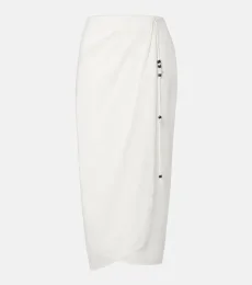 Jupe portefeuille Azura en coton Jupe portefeuille Azura en coton