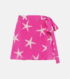 Jupe portefeuille Starfish en soie Jupe portefeuille Starfish en soie