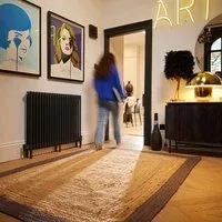 Jute Border Rug Grey