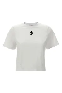 JWANDERSON Anchor Embroidery Pannelled Cropped T-Shirt Size