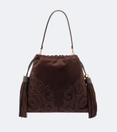 Kalispera Medium suede shoulder bag Kalispera Medium suede shoulder bag