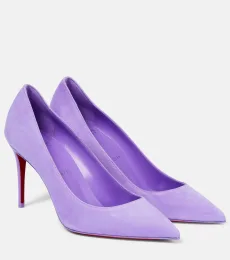 Kate 85 patent suede pumps
