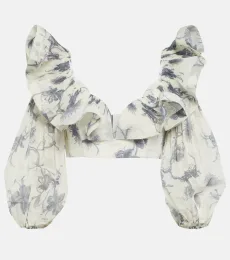 Keira floral crop top