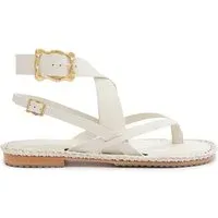 Keith Flat Leather Sandal Keith Flat Leather Sandal