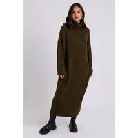 Khaki Roll Neck Maxi Dress Khaki Roll Neck Maxi Dress