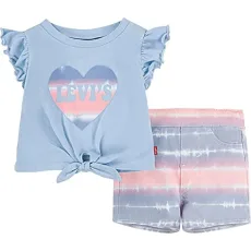 Kids 2 Piece Tee and Woven Short Set Baby Girls, Floral Blooms, 24 Months Kids 2 Piece Tee and Woven Short Set Baby Girls, Floral Blooms, 24 Months