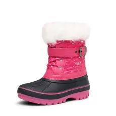 Kids Faux Fur Trim Mid calf Boots Kids Faux Fur Trim Mid calf Boots