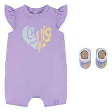 Kids Lvg Heart Romper And Bootie Set Baby Girls 6 Months Purple Rose Kids Lvg Heart Romper And Bootie Set Baby Girls 6 Months Purple Rose