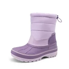Kids Waterproof Slip On Winter Snow Boots