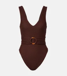 Kim belted crochet swimsuit Kim belted crochet swimsuit