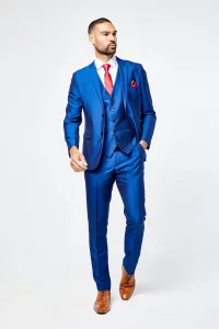 Kingsley Blue Mens Three Piece Suit Kingsley Blue Mens Three Piece Suit