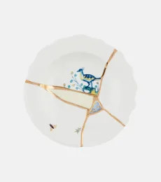Kintsugi soup plate by Marcantonio Raimondi Malerba Kintsugi soup plate by Marcantonio Raimondi Malerba